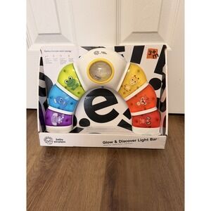 Baby Einstein Glow & Discover Light Bar Musical Tummy Time Toy 3+ Months NEW